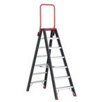 Altrex dubbele trapladder Taurus 2×7 treden met steunbeugel, Bricolage & Construction, Échelles & Escaliers, Ophalen of Verzenden