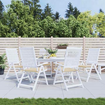vidaXL Tuinstoelkussens 6 st 50x50x3 cm oxford stof beige, Verzenden, Nieuw