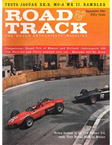 1961 ROAD AND TRACK MAGAZINE SEPTEMBER ENGELS, Ophalen of Verzenden, Nieuw