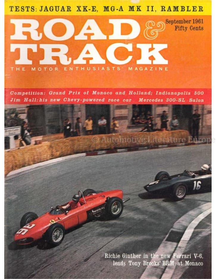 1961 ROAD AND TRACK MAGAZINE SEPTEMBER ENGELS, Livres, Autos | Brochures & Magazines, Enlèvement ou Envoi