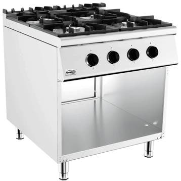 Fornuis | BASE 900 | Gas | 4 Branders (4x 8.5kW) | Waakvlam, Verzenden