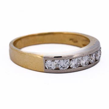 Cocktailring - 18 karaat Geel goud - 0.70ct. tw. Diamant