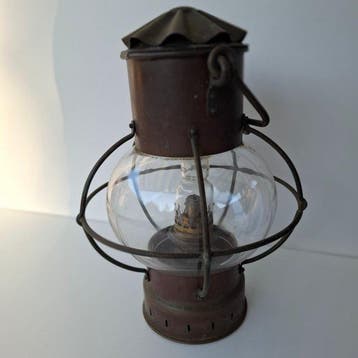lampe de bord - verre en cuivre