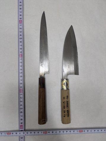 Keukenmes - Staal, Hout - Japan - Traditionele Japanse, Antiek en Kunst
