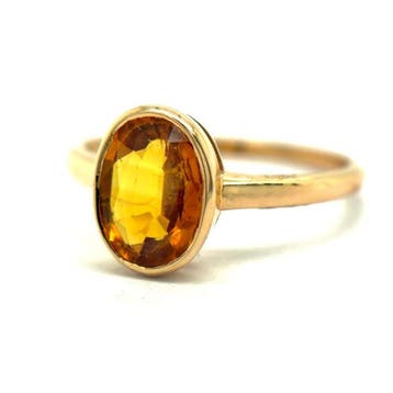 Bague - 14 carats Or jaune - 1.93ct. tw. Saphir, Bijoux, Sacs & Beauté, Bagues