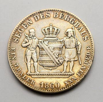 Germany, Sachsen Johann I. Thaler 1860 /