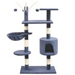 vidaXL Kattenkrabpaal met sisal krabpalen 125 cm donkerblauw, Verzenden, Nieuw
