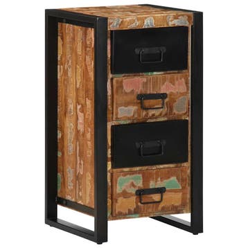 vidaXL Ladekast 40x40x75 cm massief gerecycled hout, Verzenden, Nieuw