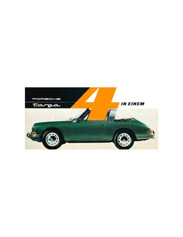 1966 PORSCHE TARGA BROCHURE DUITS, Ophalen of Verzenden