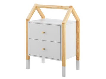 Veiling - Houten Nachtkastje / Kindernachtkastje Enny, Nieuw