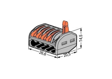 Wago 222 Connecteur de Fil - 222-415 [40 Pièces], Verzenden