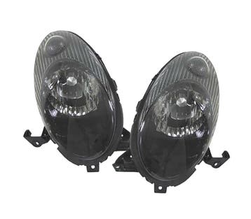 PHARES POUR NISSAN MICRA K12 03-07 FOND NOIR, Verzenden