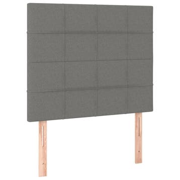 Hoofdbord donkergrijs | Tweede kansje | OP=OP, Verstelbaar, 90 cm, Eenpersoons, Verzenden
