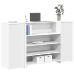 vidaXL Receptiebalie Wit 180x50x103,5 cm Bewerkt Hout, Verzenden