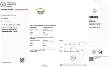 Zonder minimumprijs - Ring - 18 karaat Geel goud - 1.85ct., Nieuw