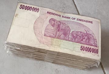 Zimbabwe. - 500 x 50 Million Dollars - 2008 - Pick 57