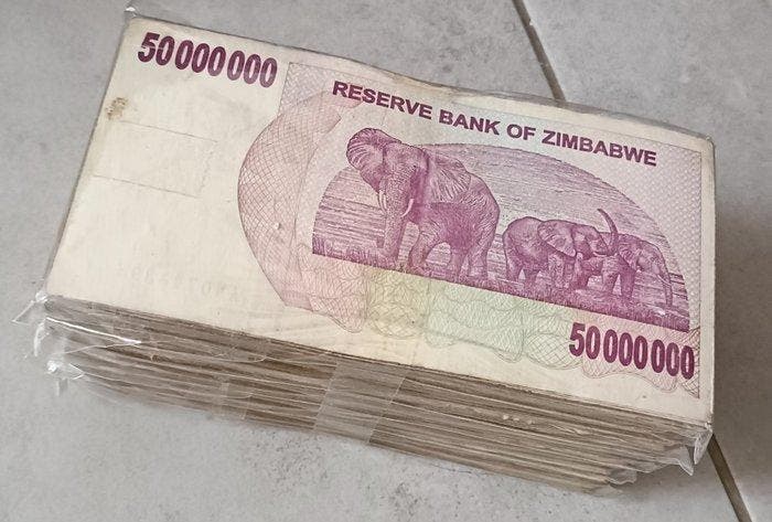 Zimbabwe. - 500 x 50 Million Dollars - 2008 - Pick 57, Postzegels en Munten, Bankbiljetten | Europa | Niet-Eurobiljetten