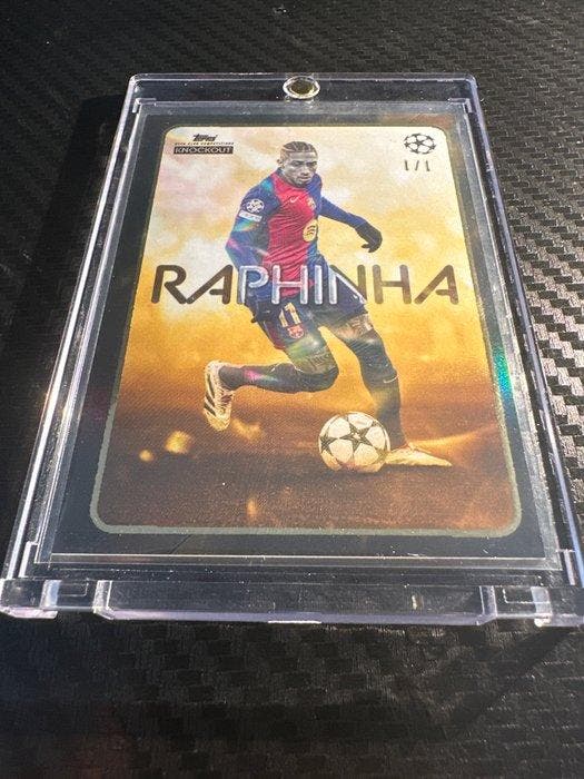 Topps Topps Knockout Raphinha Enige exemplaar/uniek, Collections, Autocollants