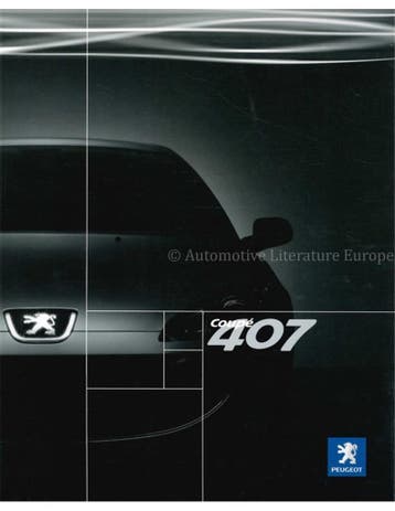 2005 PEUGEOT 407 BROCHURE NEDERLANDS, Nieuw