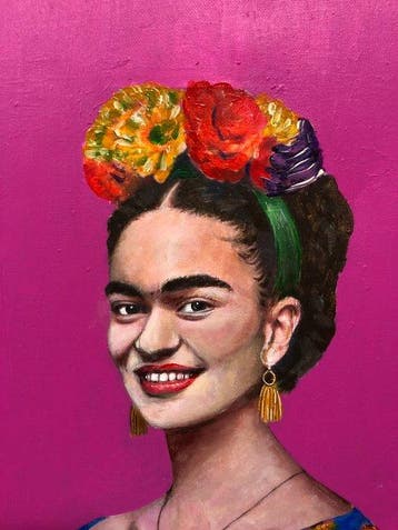 Contemporary Realist School - Frida Kahlo, Antiek en Kunst