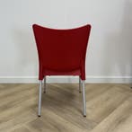 stapelbare terrasstoel Juliette - binnen en buiten, rood, Gebruikt, Grijs, Eén