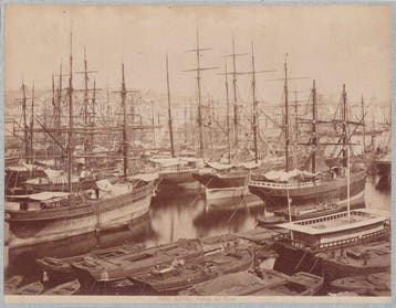 Attributed Anderson - 1870 Scarce Naples Port View 1870