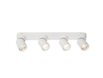 Veiling - 2x GU10 Opbouwspot Armatuur 4 cilinder zand wit