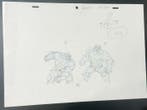 Marvel - Originele animatietekening van Hulk en The Thing