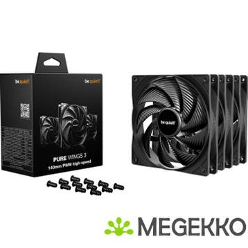 Be quiet! Pure Wings 3 140mm PWM high-speed Triple Pack, Verzenden