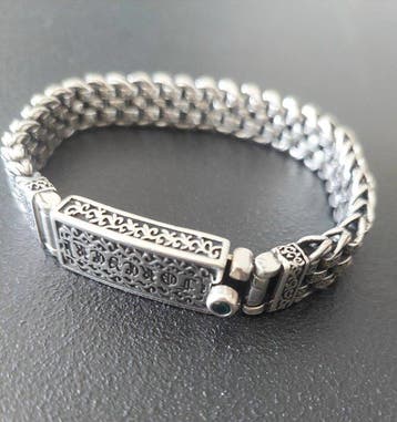 Zonder minimumprijs - Armband Zilver, Handtassen en Accessoires, Armbanden, Nieuw
