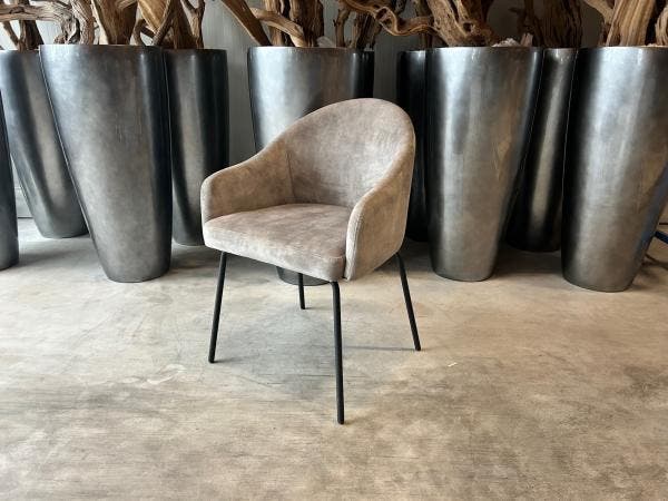 Veiling - Eetkamerstoel Bo (set van 4) Velvet - Velours - Li, Maison & Meubles, Chaises