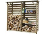 Veiling - Hillhout Twin haardhoutberging 176x60x190cm, Tuin en Terras, Brandhout