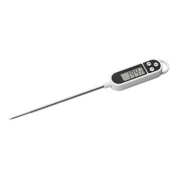 Thermometer digitaal en kunststof met RVS insteekvoeler, Verzenden, Nieuw in verpakking