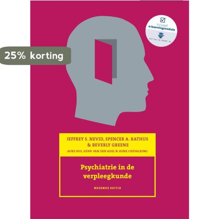 Psychiatrie in de verpleegkunde 9789043036412, Boeken, Schoolboeken, Zo goed als nieuw, Verzenden