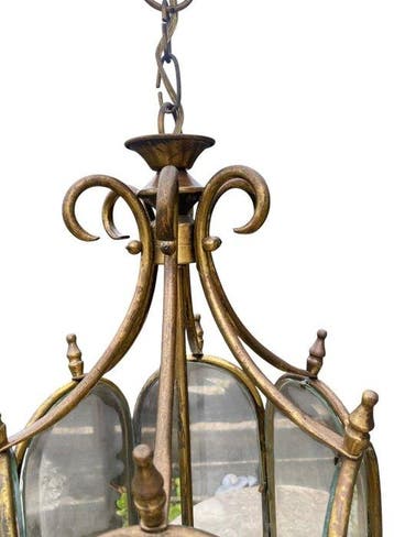 Plafondlamp - Glas, Messing, Maison & Meubles