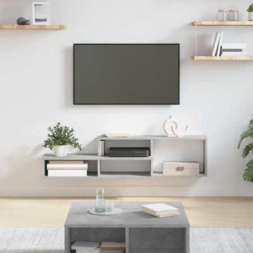 vidaXL Wand TV Stand 120 x 25 x 28,5 cm Bewerkt hout, Verzenden