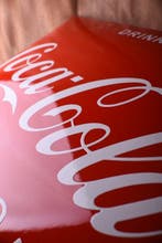 COCA COLA; ICE COLD; enamel; beautiful shine and depth; high