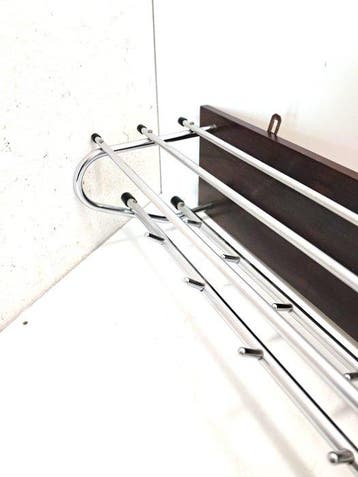 Porte-manteau - Bois, Chromé(e)