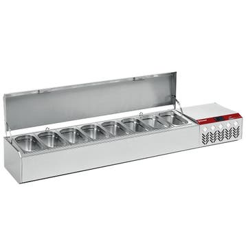 Gekoelde structuur GN 8x1/4, met deksel, Verzenden, Nieuw in verpakking, Koelen en Vriezen