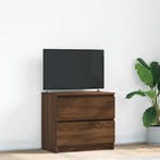 vidaXL Tv-meubel 60x35x54 cm bewerkt hout bruin eikenkleur, Verzenden, Nieuw