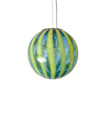 MIMU interior - Lustre - Trasparenze bleu/jaune - canne