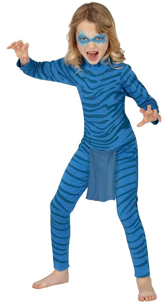 Katachtige Kostuum Kind Blauw, Enfants & Bébés, Costumes de carnaval & Déguisements, Envoi