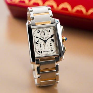 Cartier - Tank Française Chronograph - 2303 - Homme -