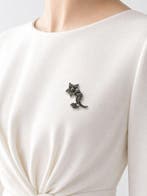 Zonder minimumprijs - Broche Zilver - 3.10ct. tw.