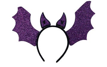 Paarse Halloween Haarband Vleermuis, Hobby en Vrije tijd, Verzenden, Nieuw