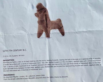 Syro-Hittite Terracotta Talisman - 2.5 in