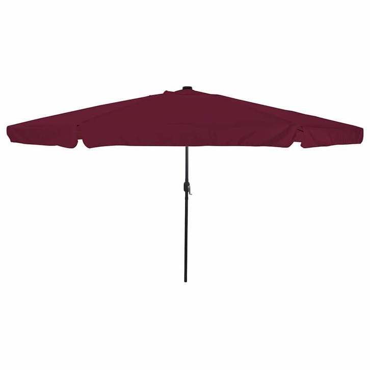 vidaXL Tuinparasol Bordeaux Rood 395 x 395 x 245 cm, Tuin en Terras, Parasols, Nieuw, Verzenden