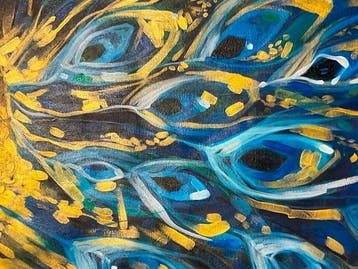 Karlos 110 x 59 cm - El esplendor del pavo real