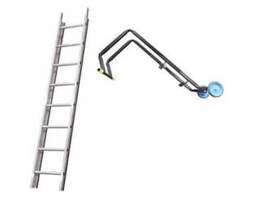 Professionele dakladder 2.00m met nokhaak, Doe-het-zelf en Bouw, Ladders en Trappen, Ophalen of Verzenden, Nieuw, Ladder, 2 tot 4 meter