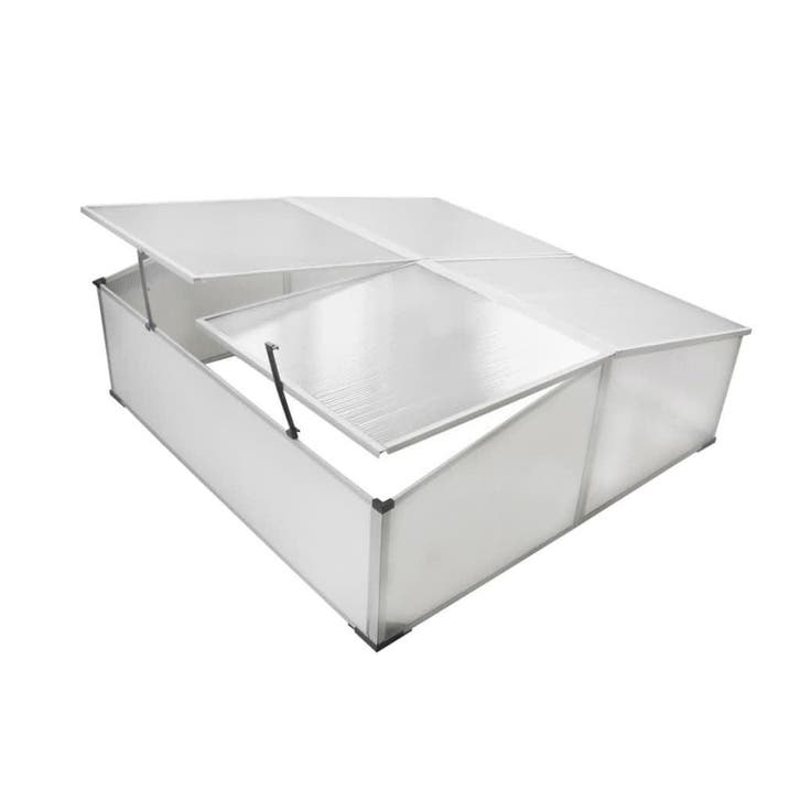 Kweekbak 4 deksels | Tweede kansje | OP = OP (koude bak), Tuin en Terras, Kassen, Polycarbonaat, Aluminium, Zo goed als nieuw